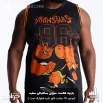 پارچه فلامنت سوزنی بسکتبالی سفید